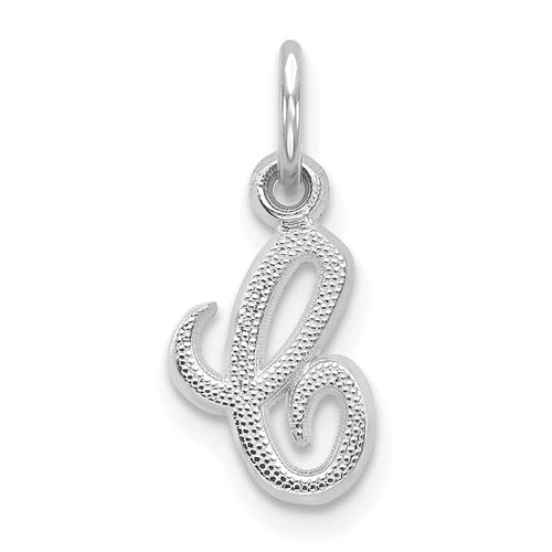 14kw-white-gold-casted-script-letter-c-initial-charm-SolomonJeweler-Wichita-KS-CustomJewelry