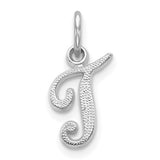 14kw-white-gold-casted-script-letter-t-initial-charm-SolomonJeweler-Wichita-KS-CustomJewelry