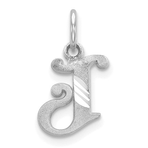 14kw-diamond-cut-letter-j-initial-charm-SolomonJeweler-Wichita-KS-CustomJewelry