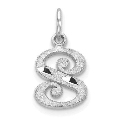 14kw-diamond-cut-letter-s-initial-charm-SolomonJeweler-Wichita-KS-CustomJewelry