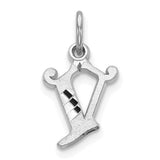 14kw-diamond-cut-letter-v-initial-charm-SolomonJeweler-Wichita-KS-CustomJewelry