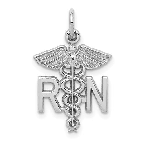 14k-white-gold-rn-registered-nurse-charm-SolomonJeweler-Wichita-KS-CustomJewelry