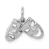 14k-white-gold-comedy-tragedy-2-piece-charm-SolomonJeweler-Wichita-KS-CustomJewelry