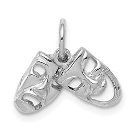14k-white-gold-comedy-tragedy-2-piece-charm-SolomonJeweler-Wichita-KS-CustomJewelry