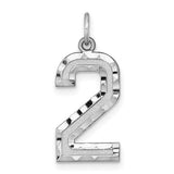 14kw-large-brushed-diamond-cut-number-2-charm-SolomonJeweler-Wichita-KS-CustomJewelry