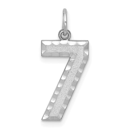 14kw-large-brushed-diamond-cut-number-7-charm-SolomonJeweler-Wichita-KS-CustomJewelry