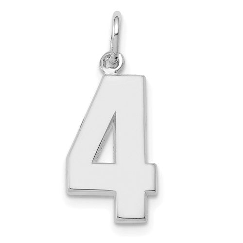 14kw-medium-polished-number-4-charm-SolomonJeweler-Wichita-KS-CustomJewelry