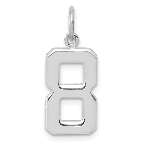 14kw-medium-polished-number-8-charm-SolomonJeweler-Wichita-KS-CustomJewelry