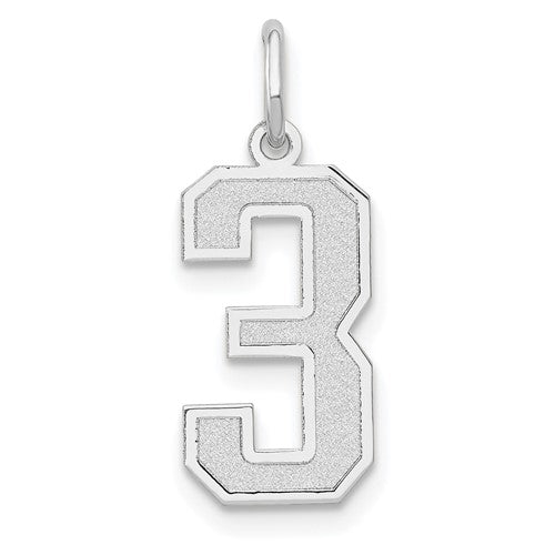 14kw-medium-satin-number-3-charm-SolomonJeweler-Wichita-KS-CustomJewelry