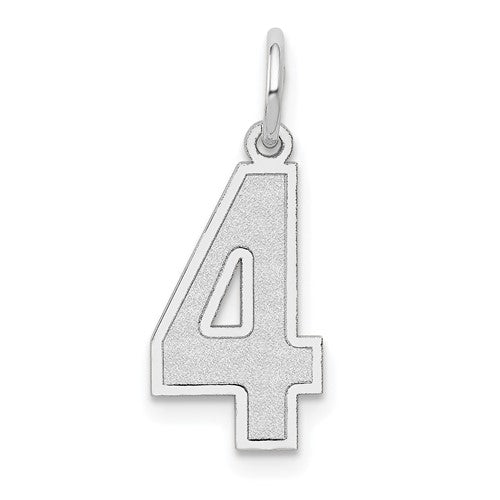 14kw-medium-satin-number-4-charm-SolomonJeweler-Wichita-KS-CustomJewelry