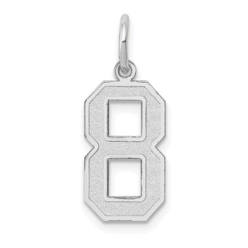 14kw-medium-satin-number-8-charm-SolomonJeweler-Wichita-KS-CustomJewelry