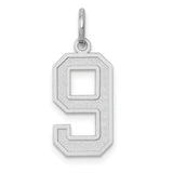 14kw-medium-satin-number-9-charm-SolomonJeweler-Wichita-KS-CustomJewelry