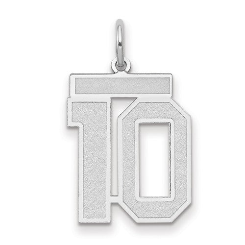 14kw-medium-satin-number-10-charm-SolomonJeweler-Wichita-KS-CustomJewelry