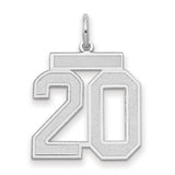 14kw-medium-satin-number-20-charm-SolomonJeweler-Wichita-KS-CustomJewelry