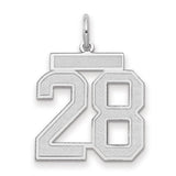 14kw-medium-satin-number-28-charm-SolomonJeweler-Wichita-KS-CustomJewelry