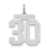 14kw-medium-satin-number-30-charm-SolomonJeweler-Wichita-KS-CustomJewelry