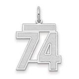 14kw-medium-satin-number-74-charm-SolomonJeweler-Wichita-KS-CustomJewelry