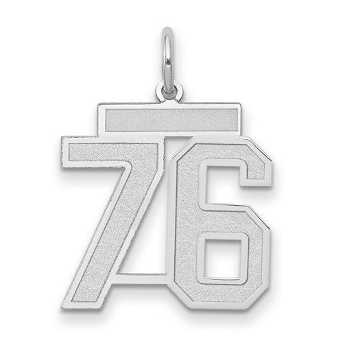 14kw-medium-satin-number-76-charm-SolomonJeweler-Wichita-KS-CustomJewelry