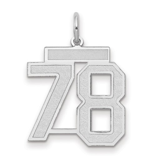 14kw-medium-satin-number-78-charm-SolomonJeweler-Wichita-KS-CustomJewelry