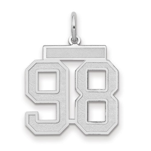 14kw-medium-satin-number-98-charm-SolomonJeweler-Wichita-KS-CustomJewelry