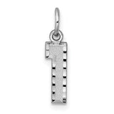 14kw-small-brushed-diamond-cut-number-1-charm-SolomonJeweler-Wichita-KS-CustomJewelry