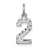 14kw-small-brushed-diamond-cut-number-2-charm-SolomonJeweler-Wichita-KS-CustomJewelry