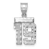 14kw-small-brushed-diamond-cut-number-19-charm-SolomonJeweler-Wichita-KS-CustomJewelry