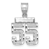 14kw-small-brushed-diamond-cut-number-55-charm-SolomonJeweler-Wichita-KS-CustomJewelry
