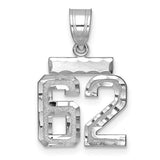 14kw-small-brushed-diamond-cut-number-62-charm-SolomonJeweler-Wichita-KS-CustomJewelry