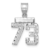 14kw-small-brushed-diamond-cut-number-73-charm-SolomonJeweler-Wichita-KS-CustomJewelry