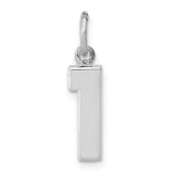 14kw-small-polished-number-1-charm-SolomonJeweler-Wichita-KS-CustomJewelry