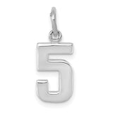 14kw-small-polished-number-5-charm-SolomonJeweler-Wichita-KS-CustomJewelry