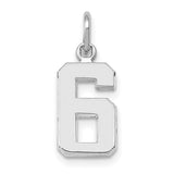 14kw-small-polished-number-6-charm-SolomonJeweler-Wichita-KS-CustomJewelry