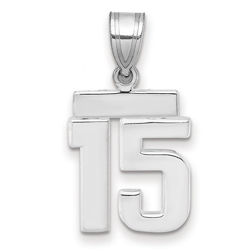 14kw-small-polished-number-15-charm-SolomonJeweler-Wichita-KS-CustomJewelry