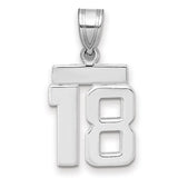 14kw-small-polished-number-18-charm-SolomonJeweler-Wichita-KS-CustomJewelry