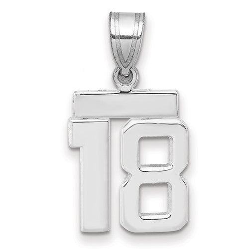 14kw-small-polished-number-18-charm-SolomonJeweler-Wichita-KS-CustomJewelry