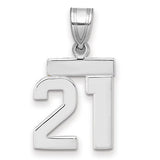 14kw-small-polished-number-21-charm-SolomonJeweler-Wichita-KS-CustomJewelry