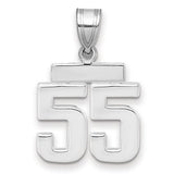 14kw-small-polished-number-55-charm-SolomonJeweler-Wichita-KS-CustomJewelry