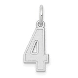 14kw-small-satin-number-4-charm-SolomonJeweler-Wichita-KS-CustomJewelry