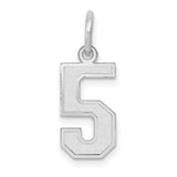 14kw-small-satin-number-5-charm-SolomonJeweler-Wichita-KS-CustomJewelry