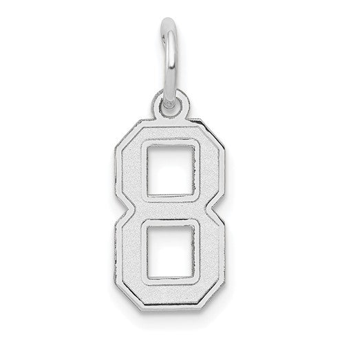 14kw-small-satin-number-8-charm-SolomonJeweler-Wichita-KS-CustomJewelry