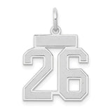 14kw-small-satin-number-26-charm-SolomonJeweler-Wichita-KS-CustomJewelry