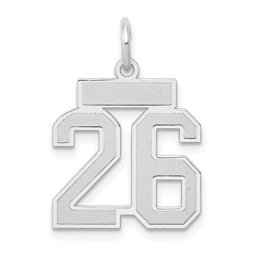 14kw-small-satin-number-26-charm-SolomonJeweler-Wichita-KS-CustomJewelry