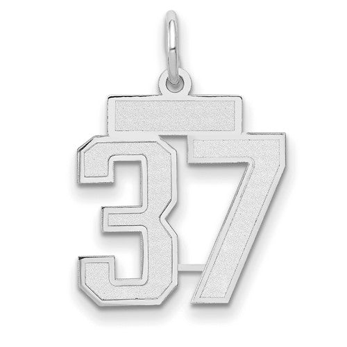 14kw-small-satin-number-37-charm-SolomonJeweler-Wichita-KS-CustomJewelry