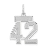 14kw-small-satin-number-42-charm-SolomonJeweler-Wichita-KS-CustomJewelry