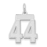 14kw-small-satin-number-44-charm-SolomonJeweler-Wichita-KS-CustomJewelry