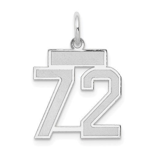 14kw-small-satin-number-72-charm-SolomonJeweler-Wichita-KS-CustomJewelry