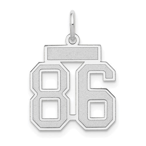 14kw-small-satin-number-86-charm-SolomonJeweler-Wichita-KS-CustomJewelry