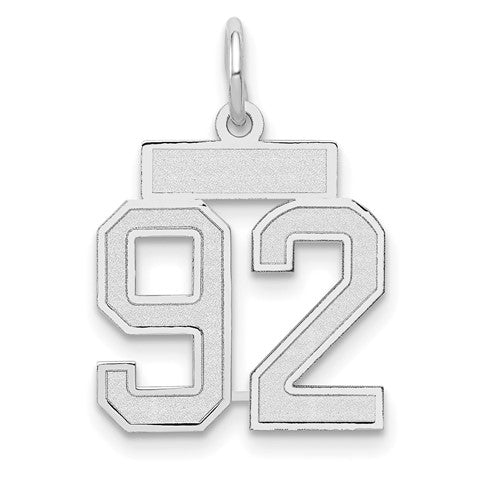 14kw-small-satin-number-92-charm-SolomonJeweler-Wichita-KS-CustomJewelry