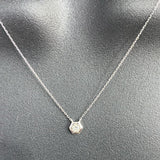 1/10 CT. T.W. Bezel Set Round Diamond Necklace in 18K Gold